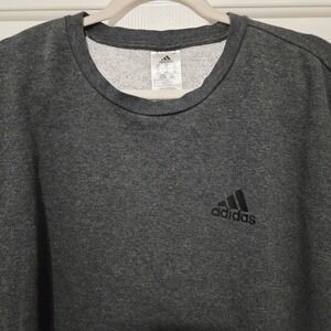 Adidas Gray Fleece Lined Pullover Sweatshirt Size 2XL